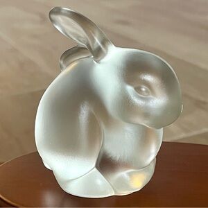 Vintage Fenton Frosted Glass Bunny Rabbit Easter Bunny